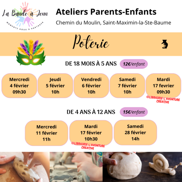 Atelier Parents-Enfants Poterie
