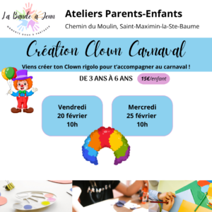 Ateliers Parents-Enfants CARNAVAL