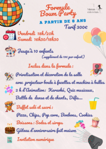 Boum party anniversaire