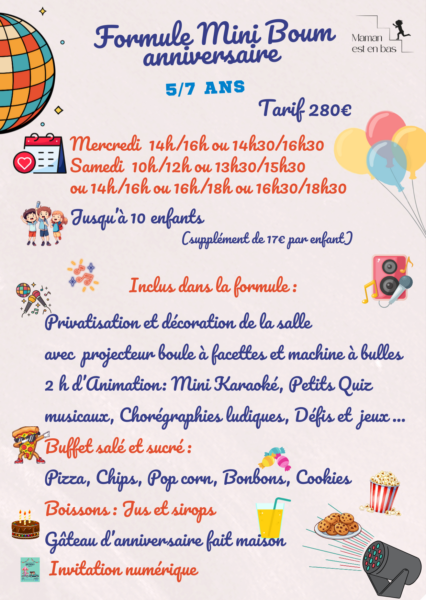 Boum party anniversaire