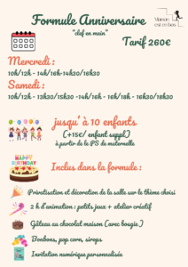 Anniversaire clef en main