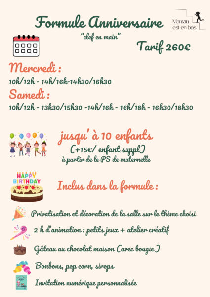 Anniversaire clef en main