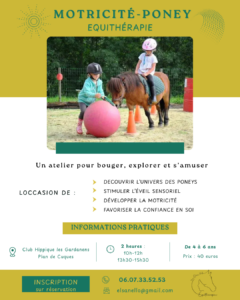 Motricité avec le poney
