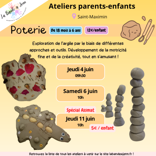 Atelier Parents-Enfants Poterie