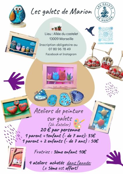 Ateliers de Peinture sur Galets tout public