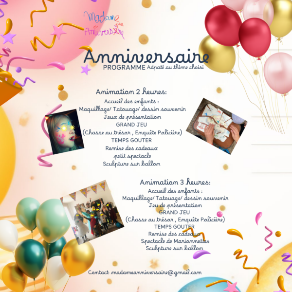 Anniversaire Théâtre et Marionnettes