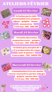 ATELIER FÉVRIER