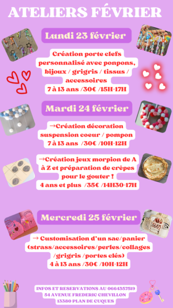 ATELIER FÉVRIER