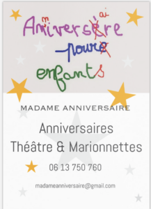 Anniversaire Théâtre et Marionnettes