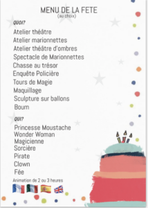 Anniversaire Théâtre et Marionnettes