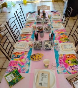 Anniversaire créatif de peinture sur galets à domicile (Marseille)