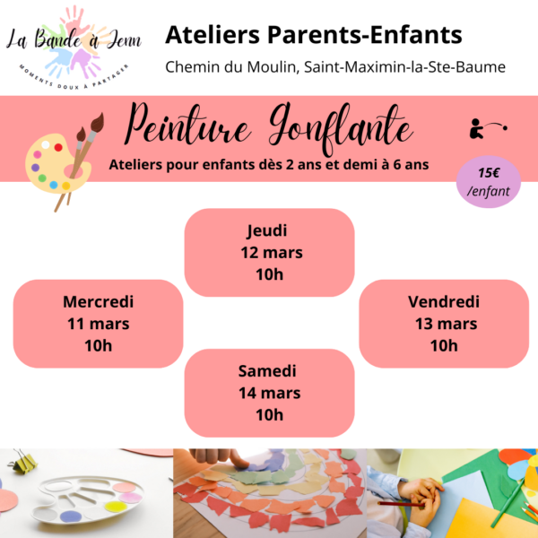 Atelier Parent-Enfant Peinture gonflante