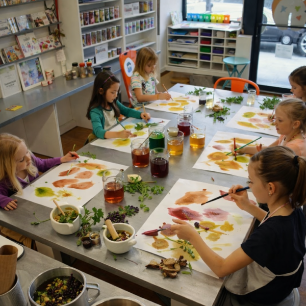 Atelier enfants / créer des encres végétales
