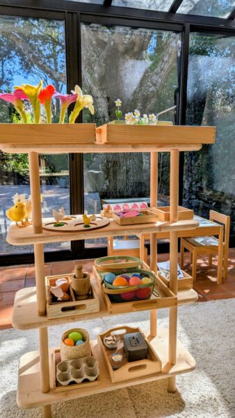 Atelier Montessori Pâques ; Chasse aux oeufs