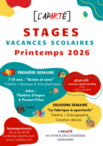 Stage "Scène et sons" : Théâtre, Musique, Récup Art