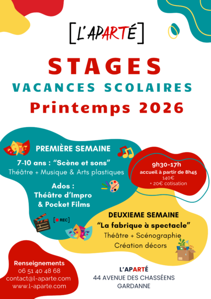 Stage "Scène et sons" : Théâtre, Musique, Récup Art
