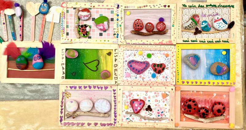 Ateliers peinture sur galets Marseille 9 vacances d'avril